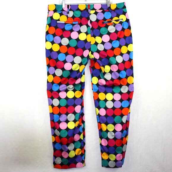 Loudmouth Disco Ball Black Golf Pants Mens XL (40" waist) - Picture 2 of 9